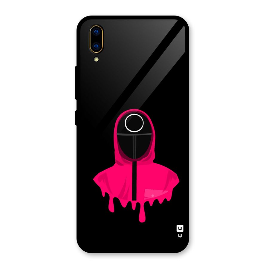 Squid Game Illustration Art Glass Back Case for Vivo V11 Pro