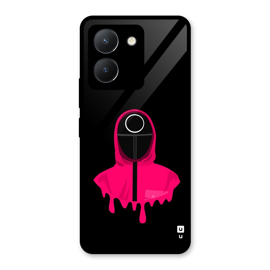 Squid Game Illustration Art Glass Back Case for Vivo Y36