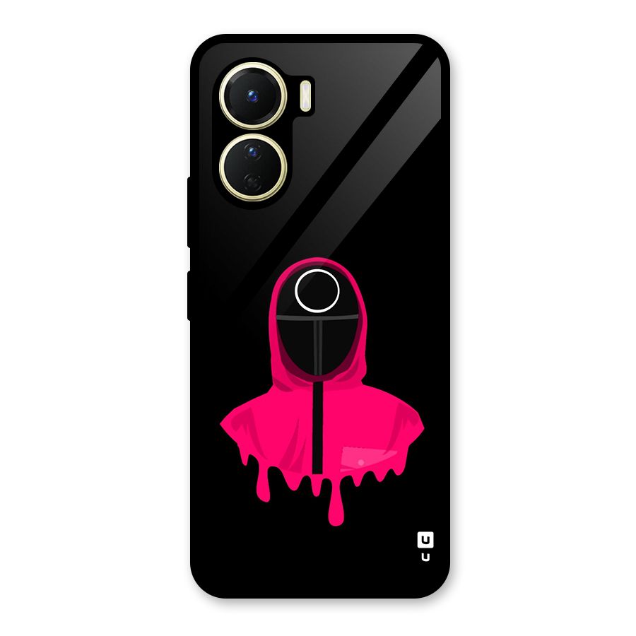 Squid Game Illustration Art Glass Back Case for Vivo Y56