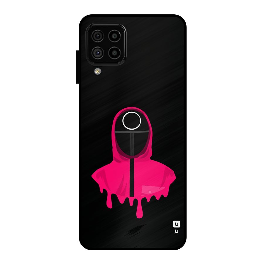 Squid Game Illustration Art Metal Back Case for Galaxy A22 4G