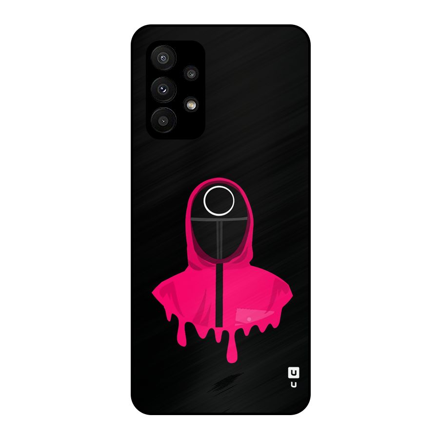 Squid Game Illustration Art Metal Back Case for Galaxy A23