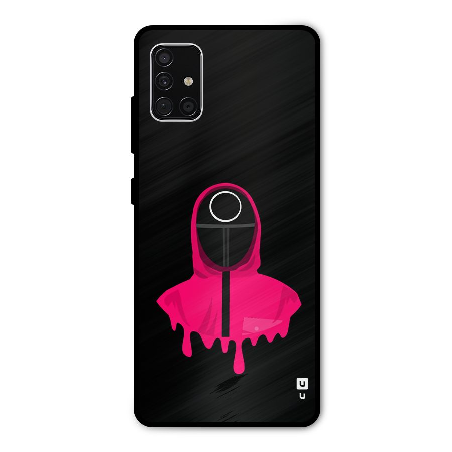 Squid Game Illustration Art Metal Back Case for Galaxy A51