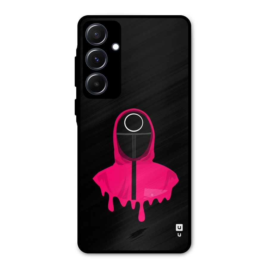 Squid Game Illustration Art Metal Back Case for Galaxy A55