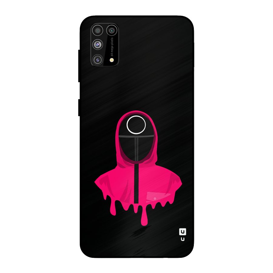 Squid Game Illustration Art Metal Back Case for Galaxy F41