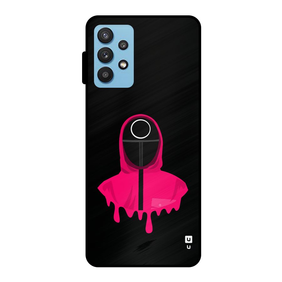 Squid Game Illustration Art Metal Back Case for Galaxy M32 5G
