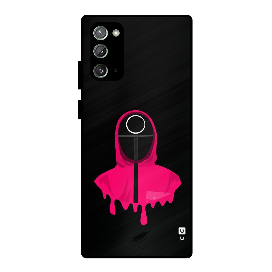 Squid Game Illustration Art Metal Back Case for Galaxy Note 20