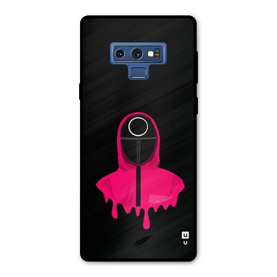 Squid Game Illustration Art Metal Back Case for Galaxy Note 9