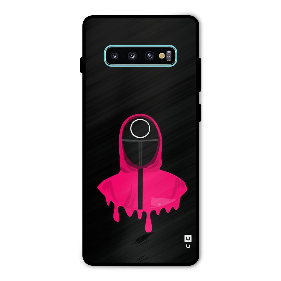 Squid Game Illustration Art Metal Back Case for Galaxy S10 Plus