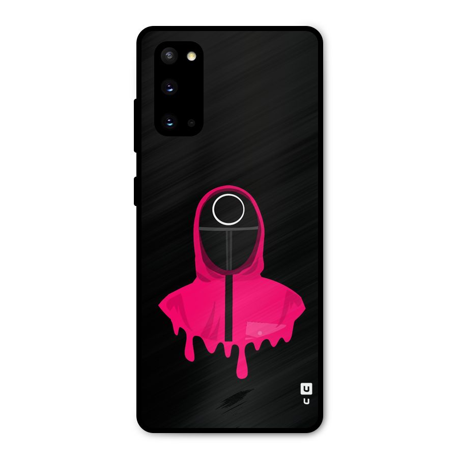 Squid Game Illustration Art Metal Back Case for Galaxy S20