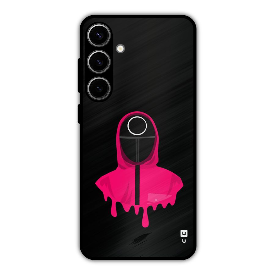 Squid Game Illustration Art Metal Back Case for Galaxy S24 Plus