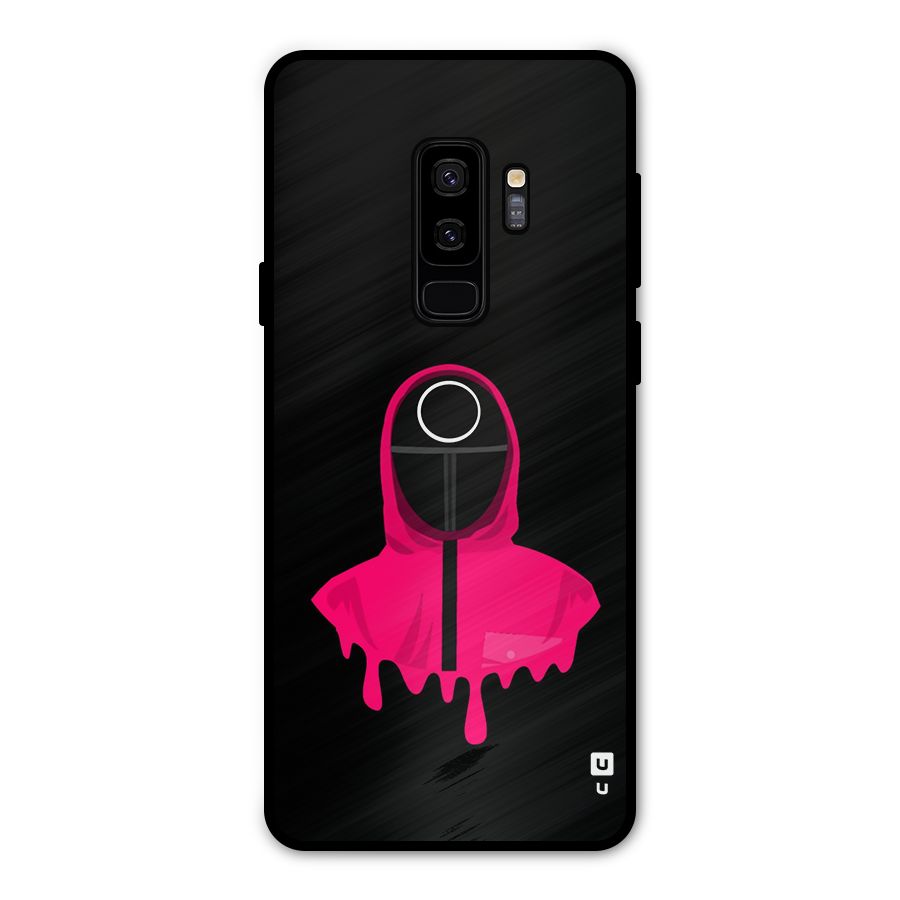 Squid Game Illustration Art Metal Back Case for Galaxy S9 Plus