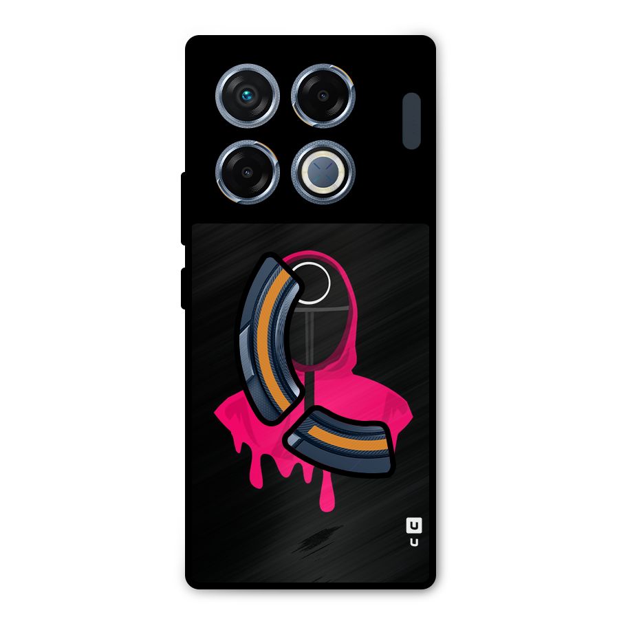 Squid Game Illustration Art Metal Back Case for Infinix GT 20 Pro