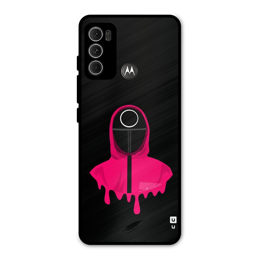 Squid Game Illustration Art Metal Back Case for Moto G60