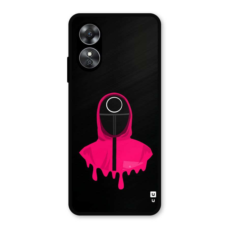 Squid Game Illustration Art Metal Back Case for Oppo A17