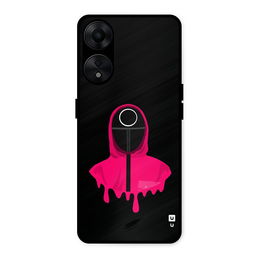 Squid Game Illustration Art Metal Back Case for Oppo A78 5G