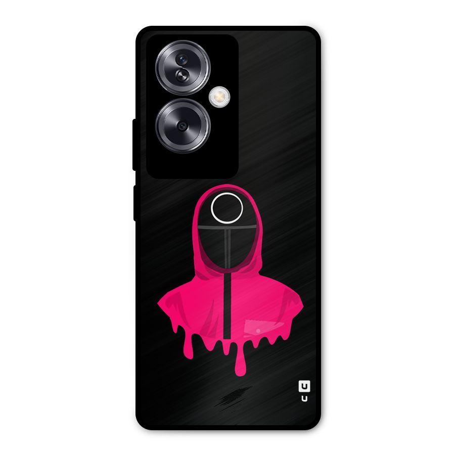 Squid Game Illustration Art Metal Back Case for Oppo A79 5G