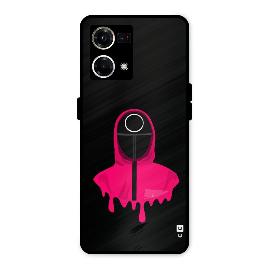 Squid Game Illustration Art Metal Back Case for Oppo F21 Pro 4G