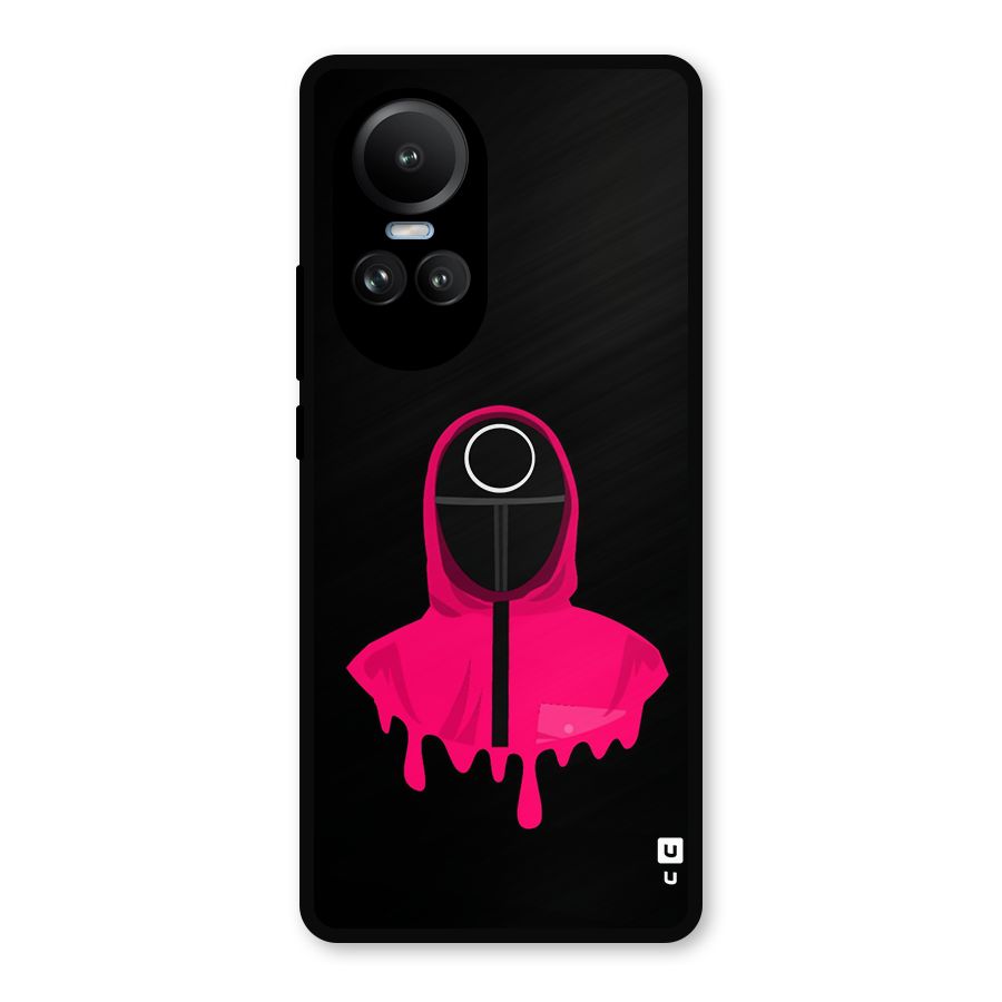 Squid Game Illustration Art Metal Back Case for Oppo Reno10
