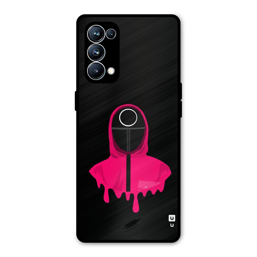 Squid Game Illustration Art Metal Back Case for Oppo Reno5 Pro 5G