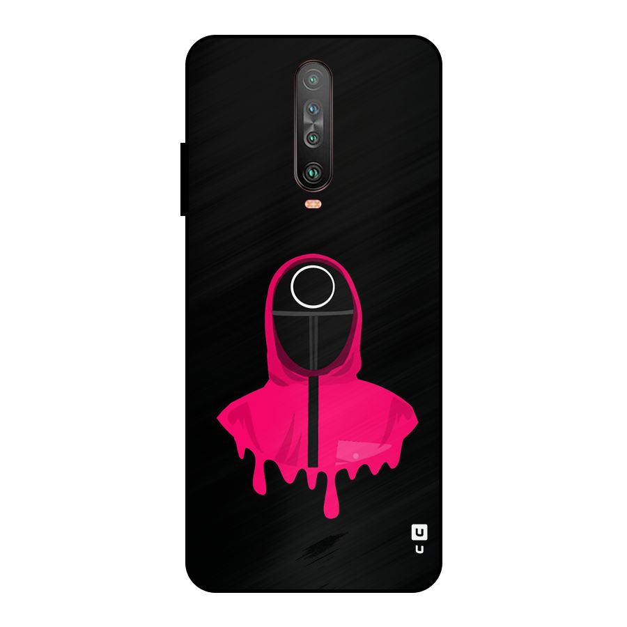 Squid Game Illustration Art Metal Back Case for Poco X2