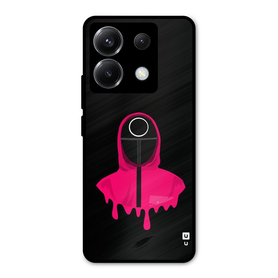 Squid Game Illustration Art Metal Back Case for Poco X6