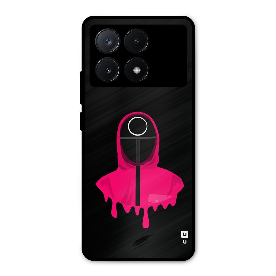 Squid Game Illustration Art Metal Back Case for Poco X6 Pro