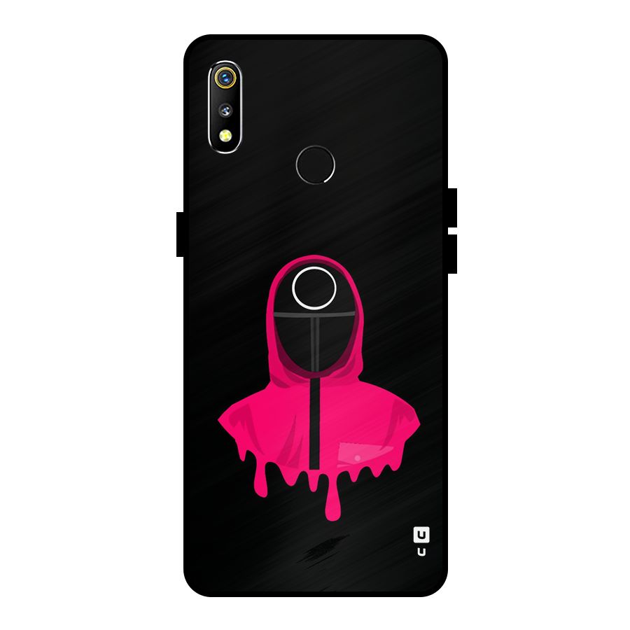 Squid Game Illustration Art Metal Back Case for Realme 3i