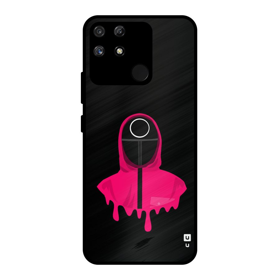 Squid Game Illustration Art Metal Back Case for Realme Narzo 50A