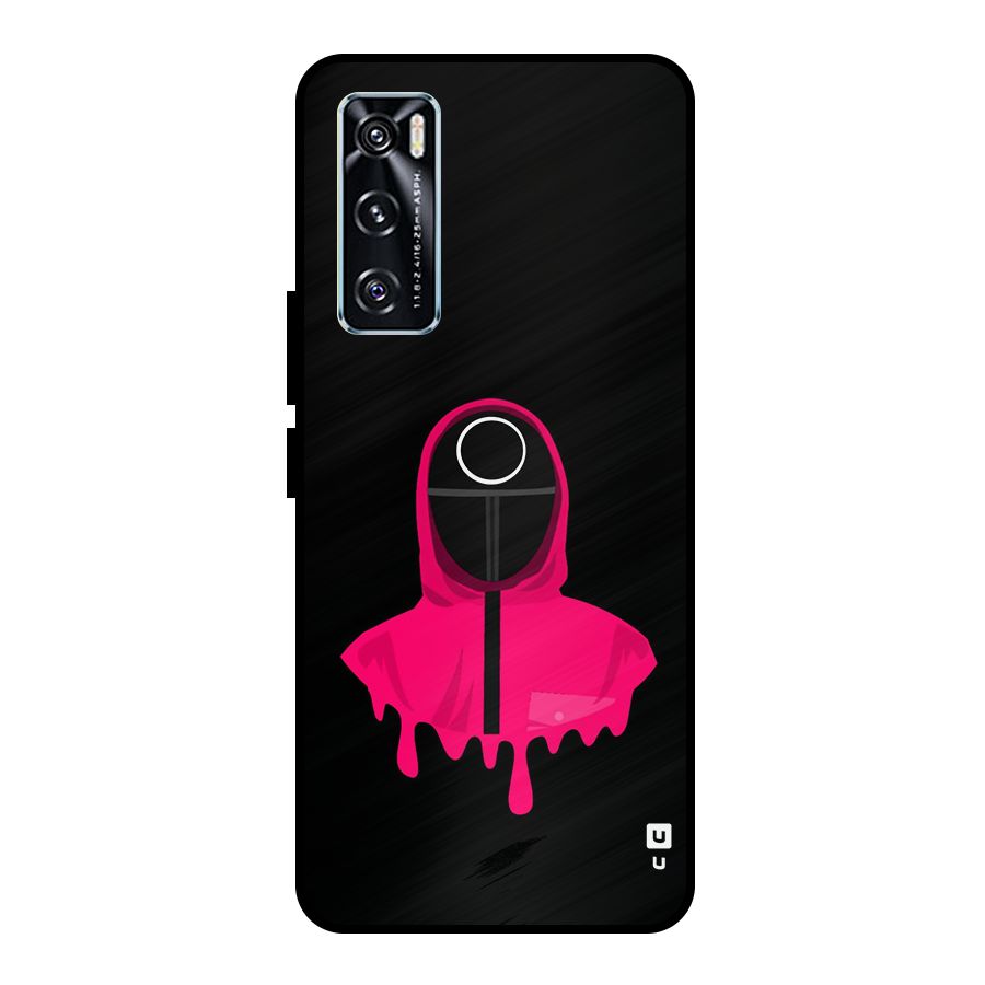 Squid Game Illustration Art Metal Back Case for Vivo V20 SE