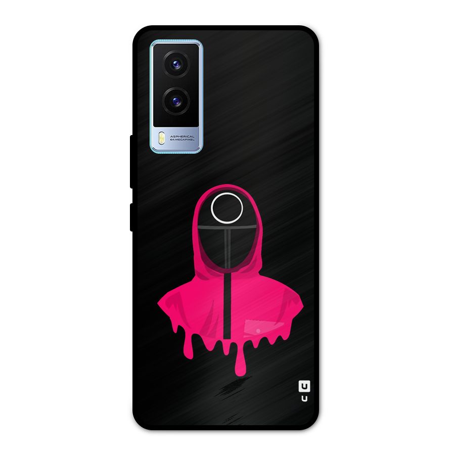 Squid Game Illustration Art Metal Back Case for Vivo V21e 5G