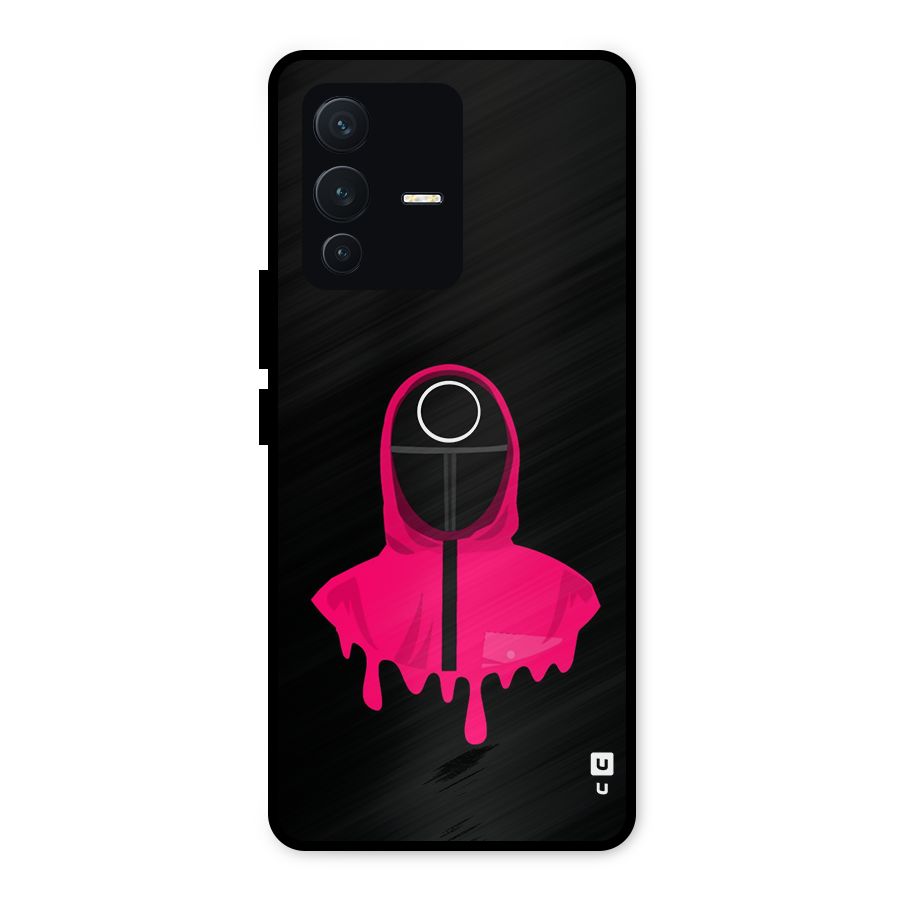 Squid Game Illustration Art Metal Back Case for Vivo V23 5G