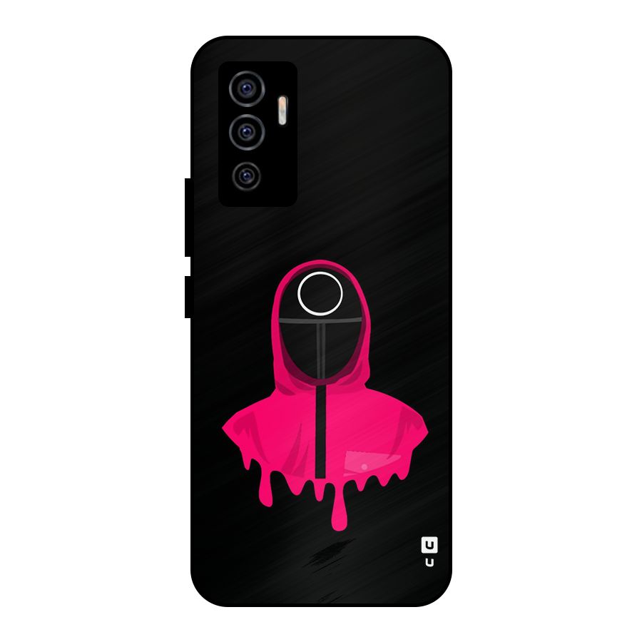 Squid Game Illustration Art Metal Back Case for Vivo V23e
