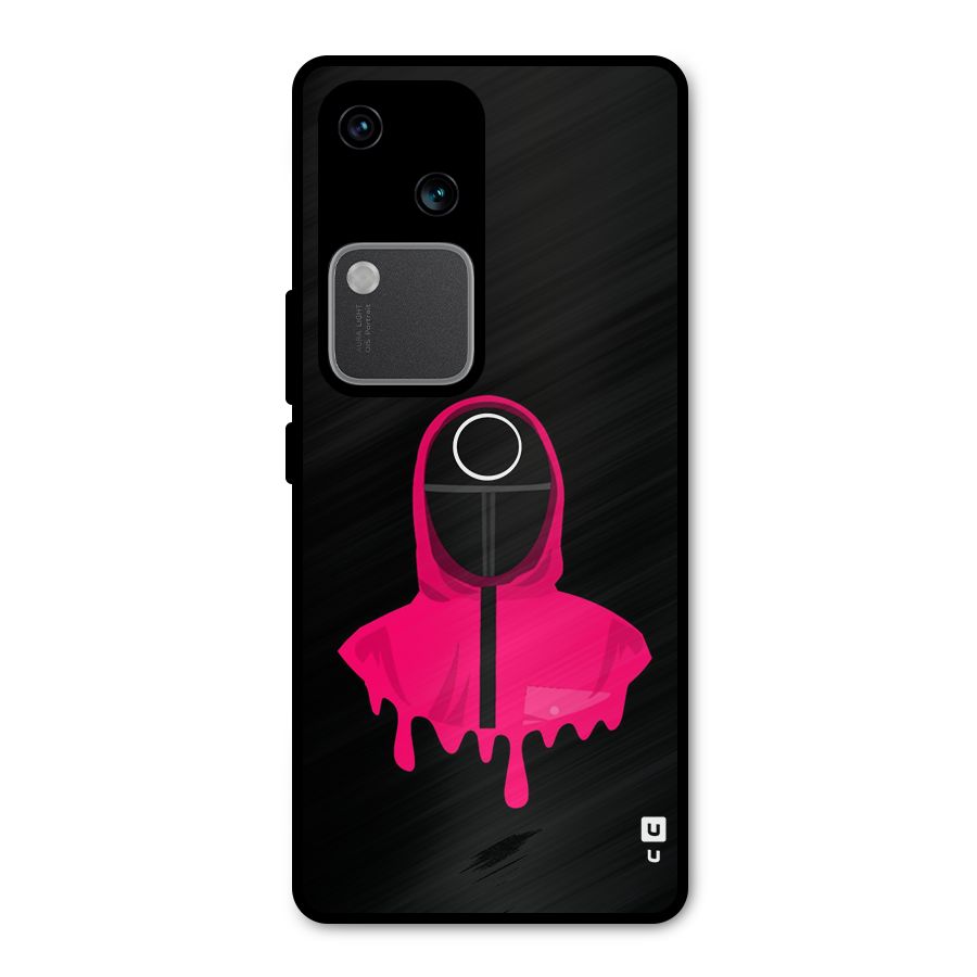 Squid Game Illustration Art Metal Back Case for Vivo V30
