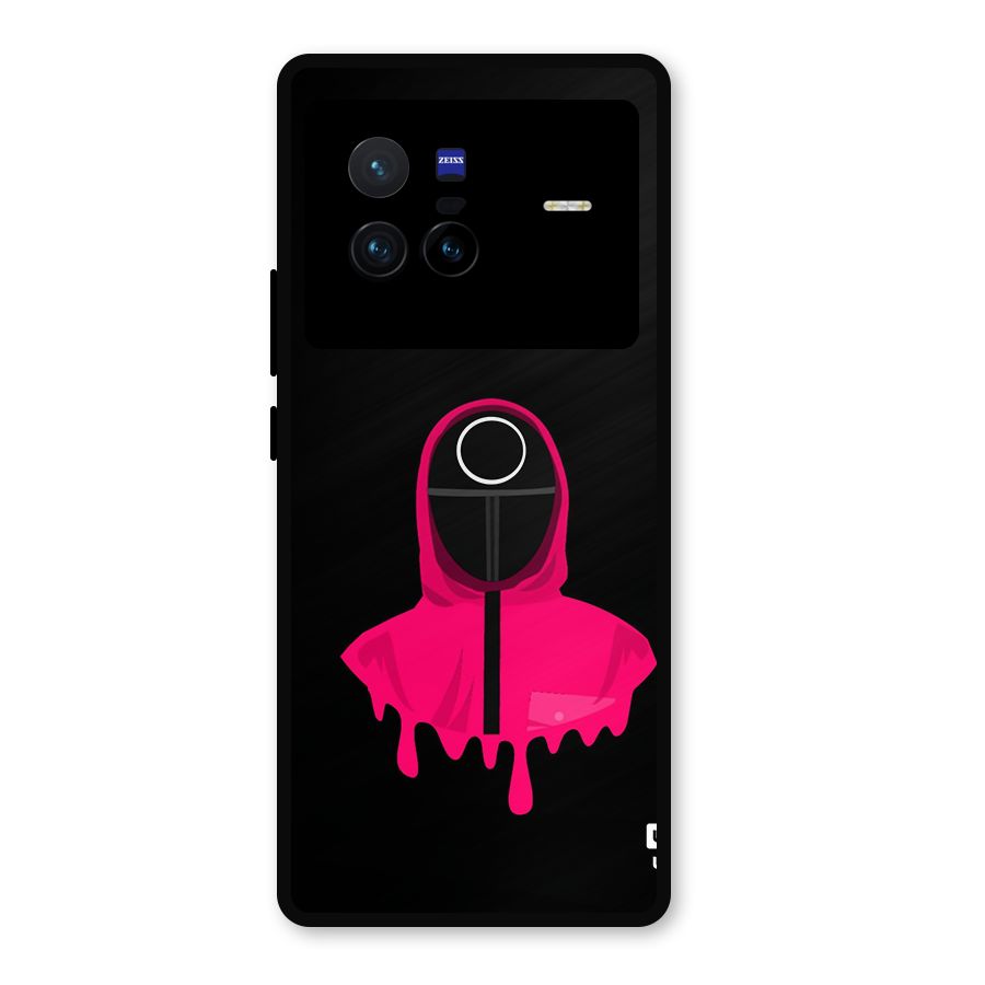 Squid Game Illustration Art Metal Back Case for Vivo X80