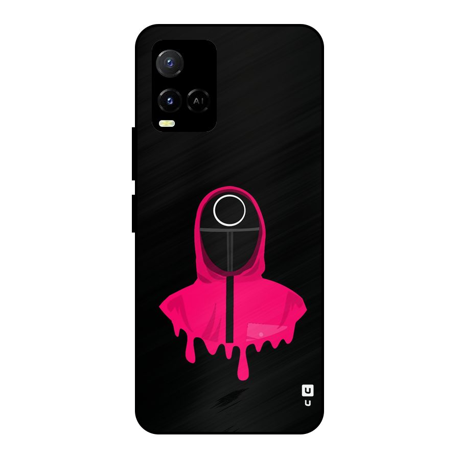 Squid Game Illustration Art Metal Back Case for Vivo Y21G
