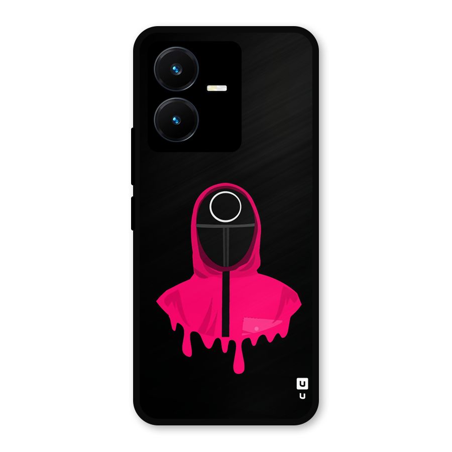 Squid Game Illustration Art Metal Back Case for Vivo Y22s