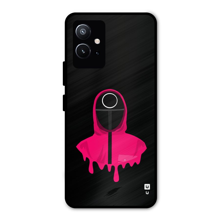 Squid Game Illustration Art Metal Back Case for Vivo Y75 5G