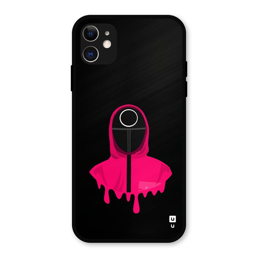 Squid Game Illustration Art Metal Back Case for iPhone 11