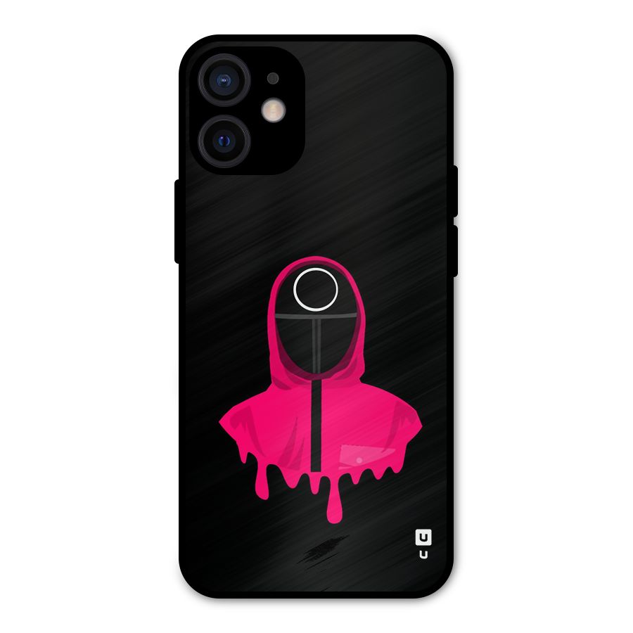 Squid Game Illustration Art Metal Back Case for iPhone 12 Mini