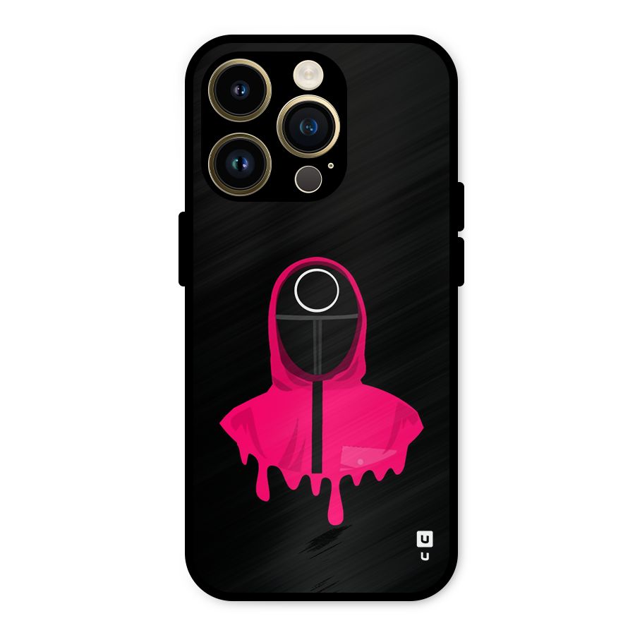 Squid Game Illustration Art Metal Back Case for iPhone 14 Pro