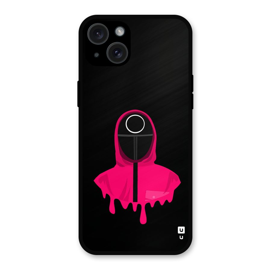 Squid Game Illustration Art Metal Back Case for iPhone 15 Plus