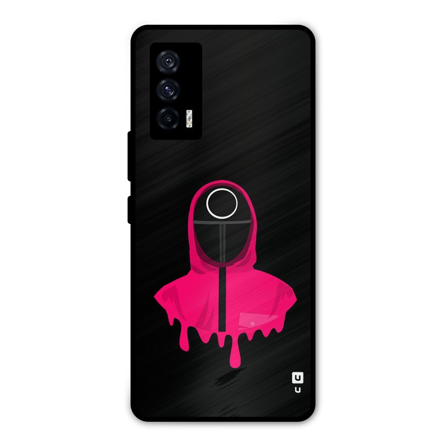 Squid Game Illustration Art Metal Back Case for iQOO 7 5G