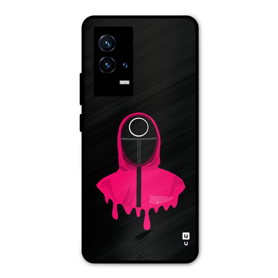 Squid Game Illustration Art Metal Back Case for iQOO 9 5G
