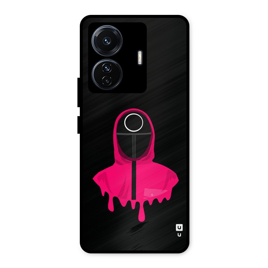 Squid Game Illustration Art Metal Back Case for iQOO Z6