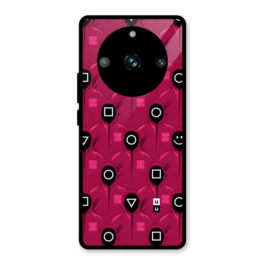 Squid Gamers Pattern Glass Back Case for Realme 11 Pro Plus