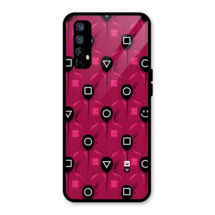 Squid Gamers Pattern Glass Back Case for Realme Narzo 20 Pro