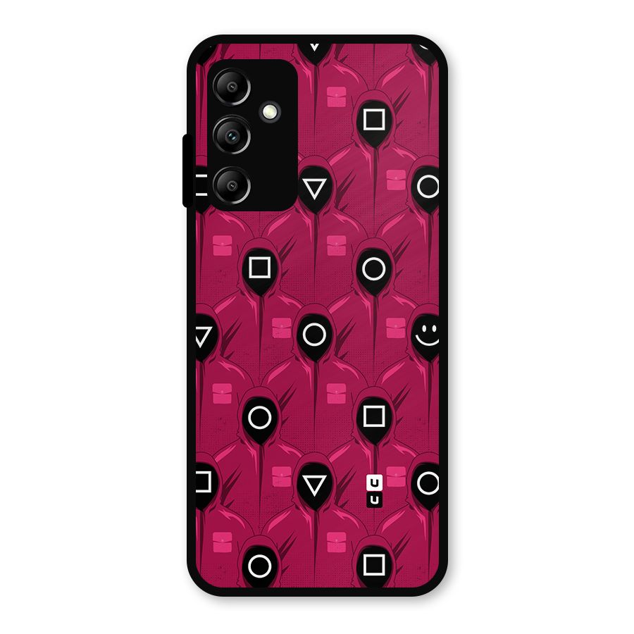 Squid Gamers Pattern Metal Back Case for Galaxy A14 5G