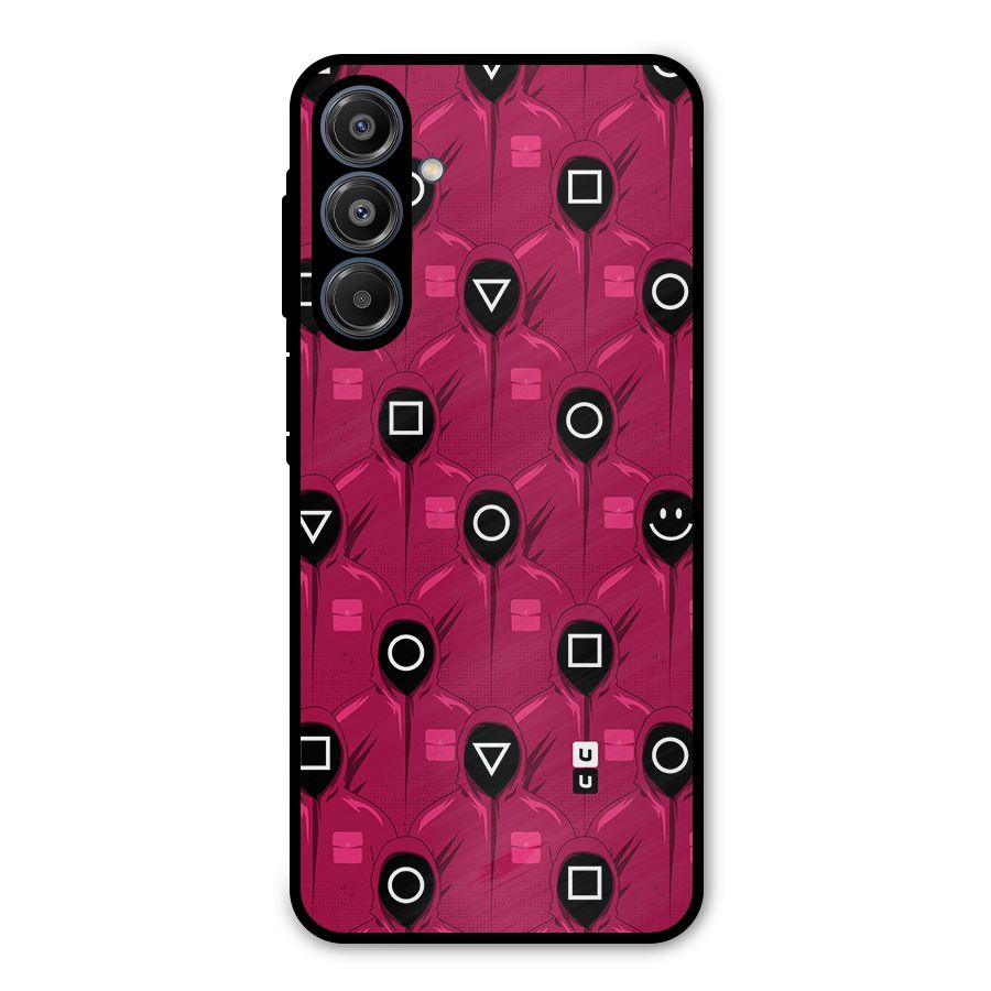 Squid Gamers Pattern Metal Back Case for Galaxy A16 5G