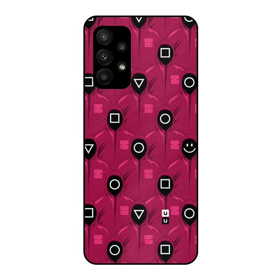 Squid Gamers Pattern Metal Back Case for Galaxy A23