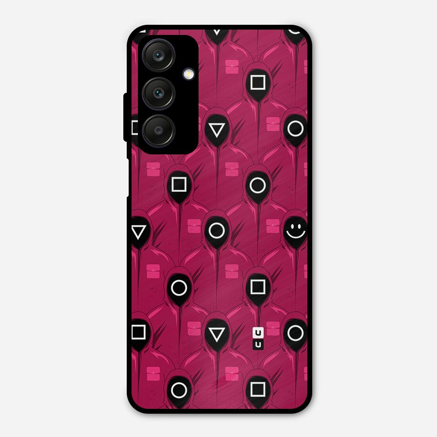 Squid Gamers Pattern Metal Back Case for Galaxy A25 5G